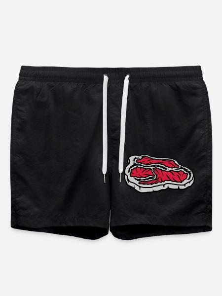Steak juteux sanglant Grill Master - Short de bain - noir