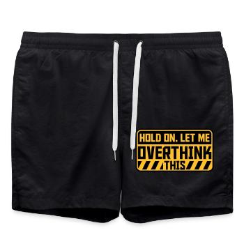 Let me overthink this - Swim Trunks - black - Front - AI Model Male 185 light (185cm)