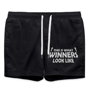 À quoi ressemblent les gagnants - Short de bain - noir - Devant - AI Model Male 185 light (185cm)