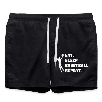 Basketball Basketball Club Basketball Lovers - Swim Trunks - black - Front - AI Model Male 185 light (185cm)
