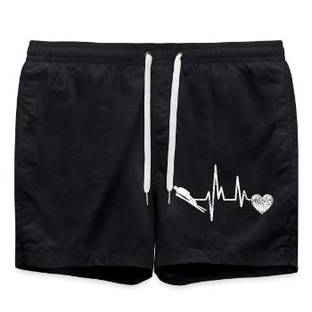 Ski jumpers Ski winter sports Ski jumping Ski flying - Swim Trunks - black - Front - AI Model Male 185 light (185cm)