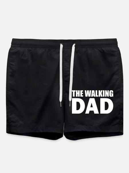 The walking dad - Swim Trunks - black