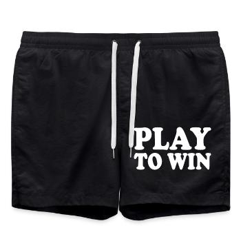 Play to win - Badeshorts - Schwarz - Vorne - AI Model Male 185 light (185cm)