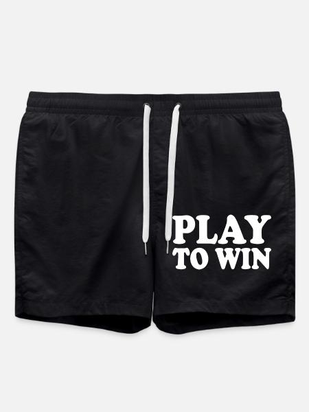 Play to win - Short de bain - noir