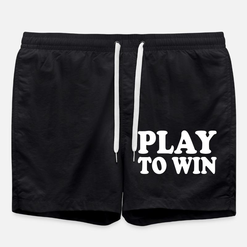 Play to win - Badeshorts - Schwarz