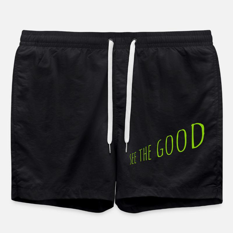 see the good quote - Swim Trunks - black