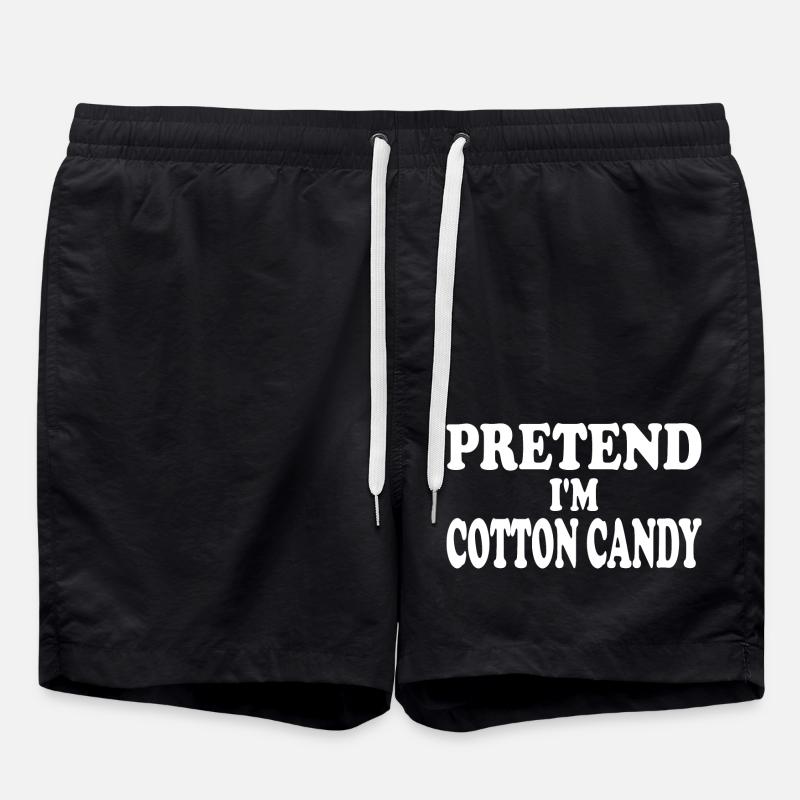 Pretend I'm Cotton Candy - Swim Trunks - black