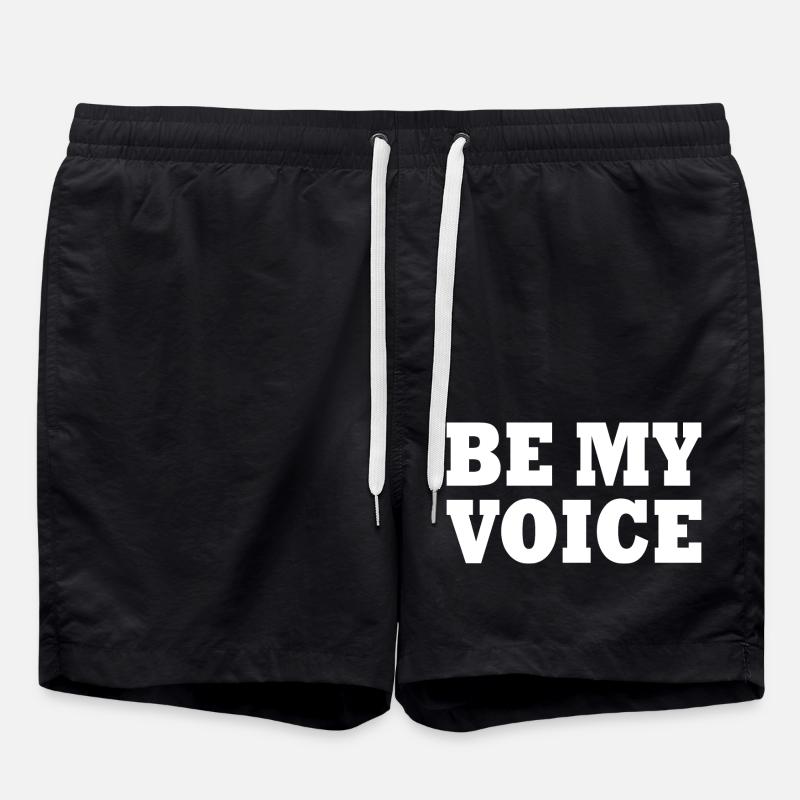 Be my voice - Badeshorts - Schwarz