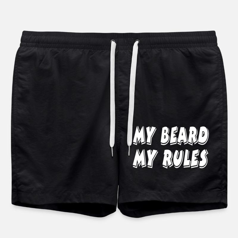 beard - Swim Trunks - black