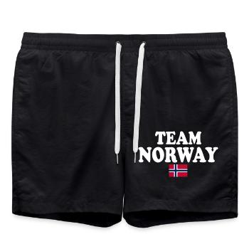Team norway - Badeshorts - Schwarz - Vorne - AI Model Male 185 light (185cm)