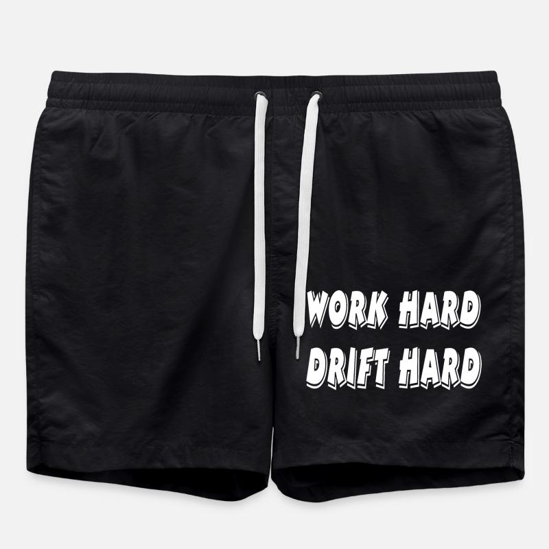 Auto - Badeshorts - Schwarz