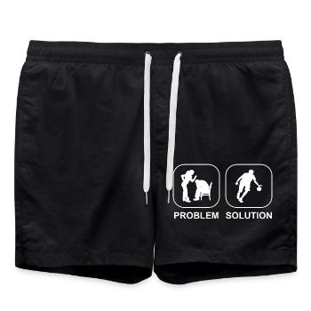 Handball Club Handball Handball Handball Player - Swim Trunks - black - Front - AI Model Male 185 light (185cm)