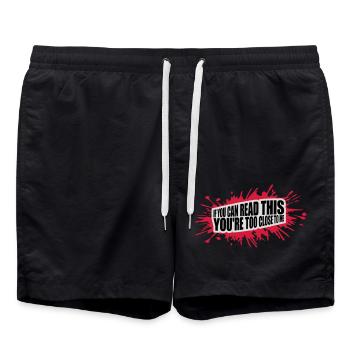 trop près de moi - Short de bain - noir - Devant - AI Model Male 185 light (185cm)
