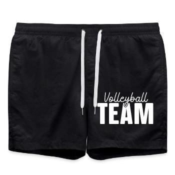 Volleyball Team - Swim Trunks - black - Front - AI Model Male 185 light (185cm)