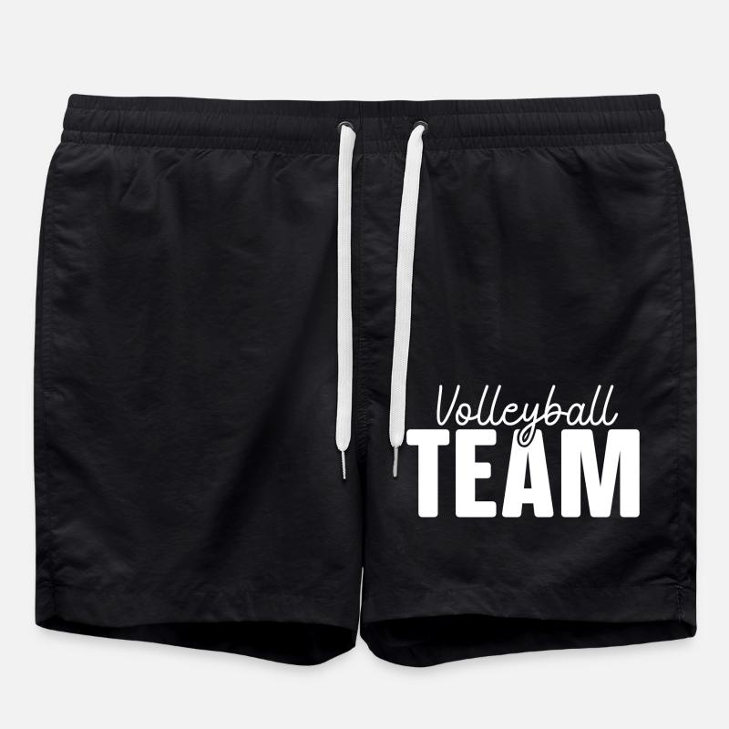 Volleyball Team - Swim Trunks - black