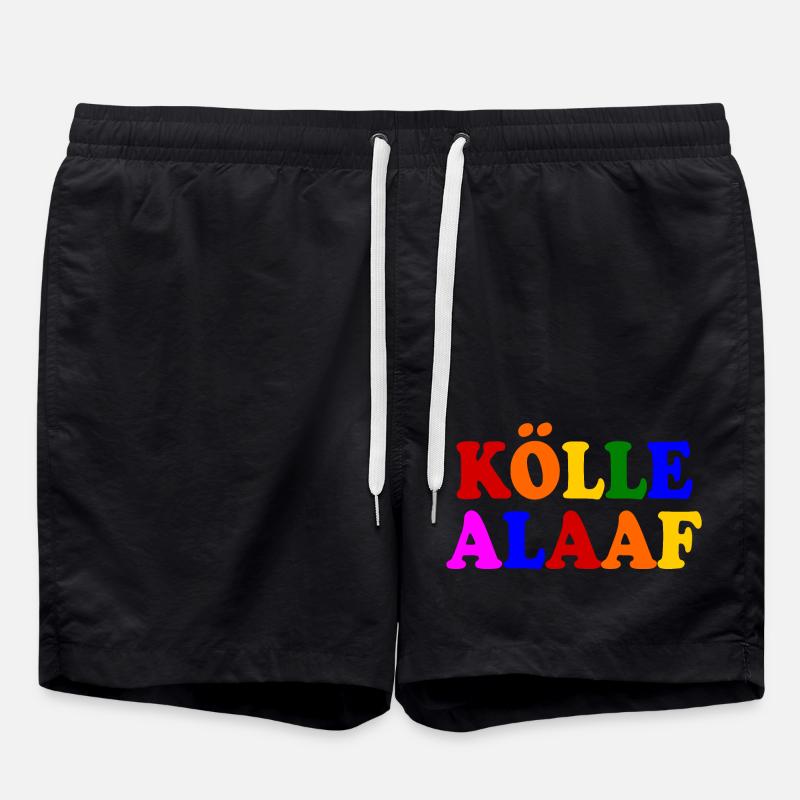 Kölle alaaf - Badeshorts - Schwarz