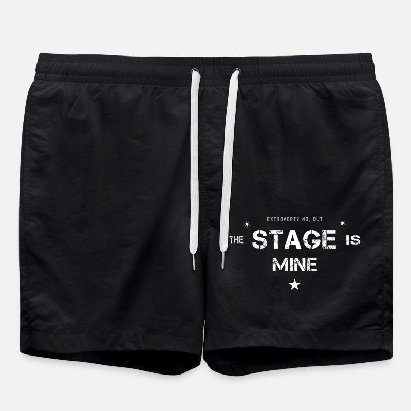 extroverted center - Swim Trunks - black