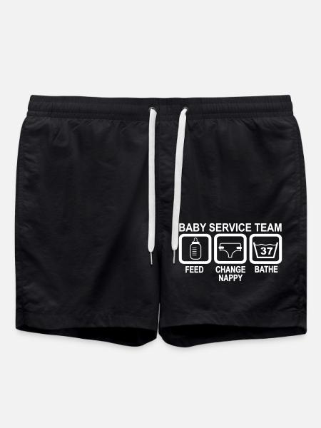 Équipe de service bébé - Short de bain - noir