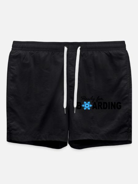 Snowboard - Swim Trunks - black