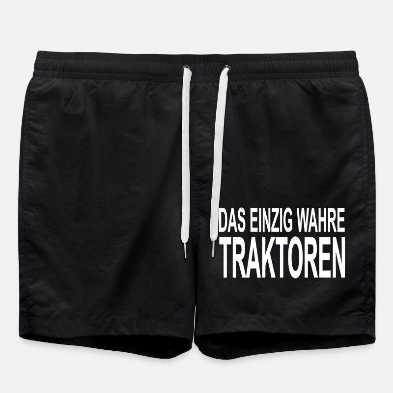 Traktor - Badeshorts - Schwarz