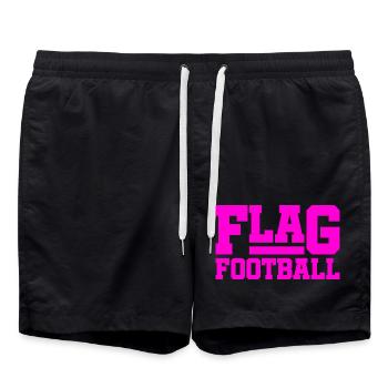 Flag football pour les filles et les femmes - Short de bain - noir - Devant - AI Model Male 185 light (185cm)