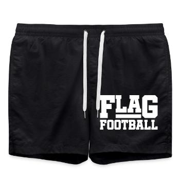 Flag Football Players Players - Swim Trunks - black - Front - AI Model Male 185 light (185cm)