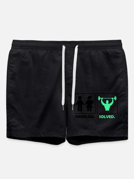 Problem solved fitness - Swim Trunks - black