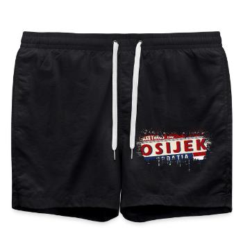 Croatie HRVATSKA Croatie HRV HR Tourisme - Short de bain - noir - Devant - AI Model Male 185 light (185cm)