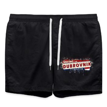 Croatie HRVATSKA Croatie HRV HR Tourisme - Short de bain - noir - Devant - AI Model Male 185 light (185cm)