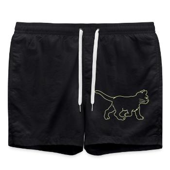 chat - Short de bain - noir - Devant - AI Model Male 185 light (185cm)