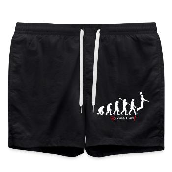 Revolution - Evolution Homme avec Fun Twist 2 - Short de bain - noir - Devant - AI Model Male 185 light (185cm)
