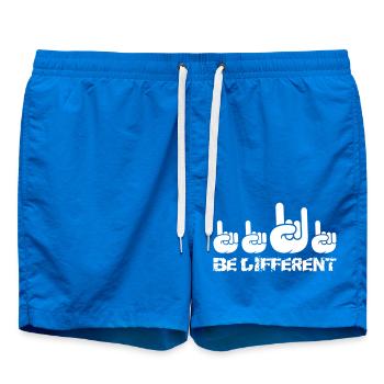 Anders Sein Heavy Metal Be Different Hard Rock Fan - Short de bain - cobalt blue - Devant