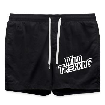 Wild Trekking 0 1 - Swim Trunks - black - Front - AI Model Male 185 light (185cm)