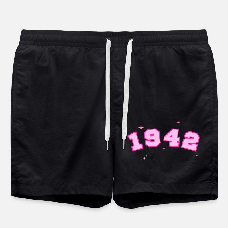 1942 rose étoile - Short de bain - noir