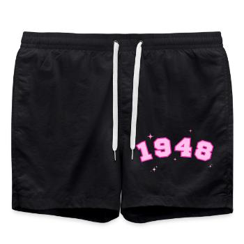 1948 rose étoile - Short de bain - noir - Devant - AI Model Male 185 light (185cm)