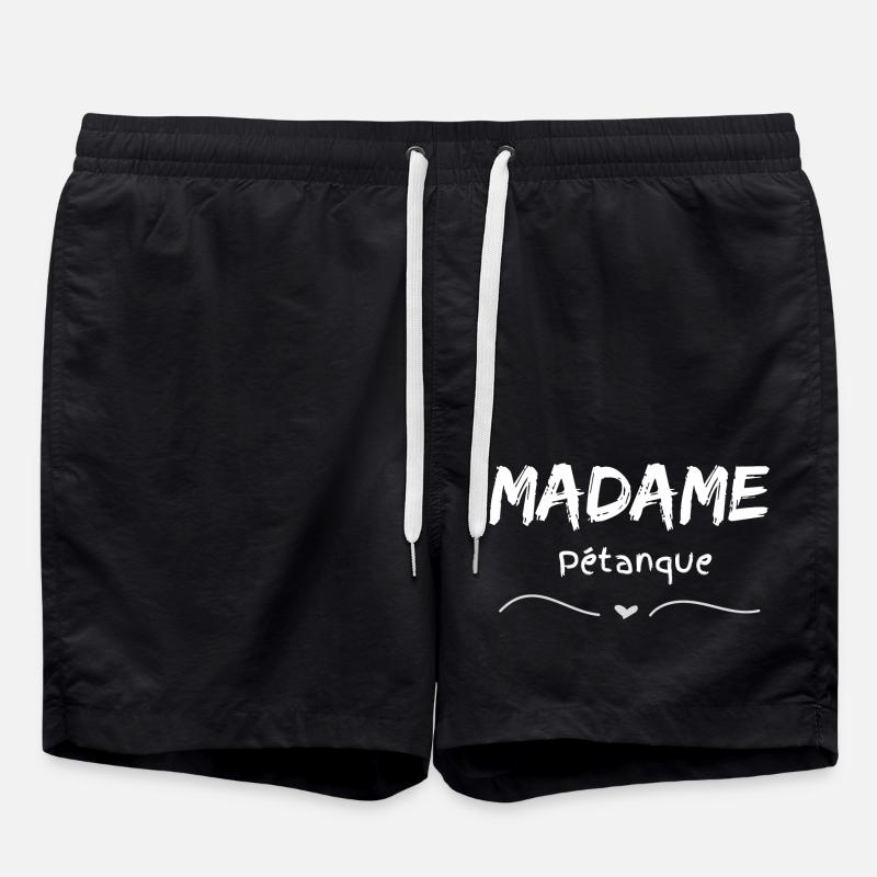 Madame Pétanque - Swim Trunks - black
