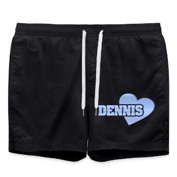 Dennis comme l’or - Short de bain - noir - Devant - AI Model Male 185 light (185cm)