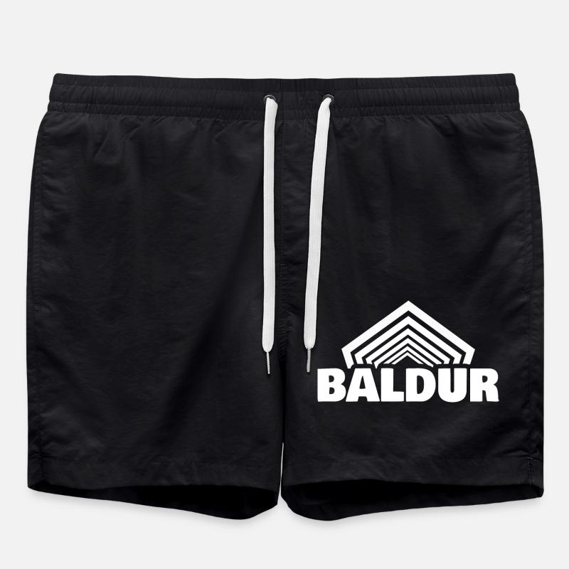 First name Baldur - Swim Trunks - black