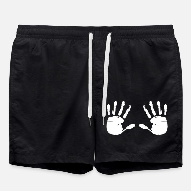 Handprint - Swim Trunks - black