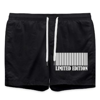 Code-barres édition limitée - Short de bain - noir - Devant - AI Model Male 185 light (185cm)