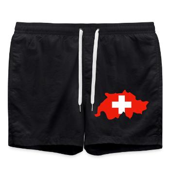 Suisse - Short de bain - noir - Devant - AI Model Male 185 light (185cm)