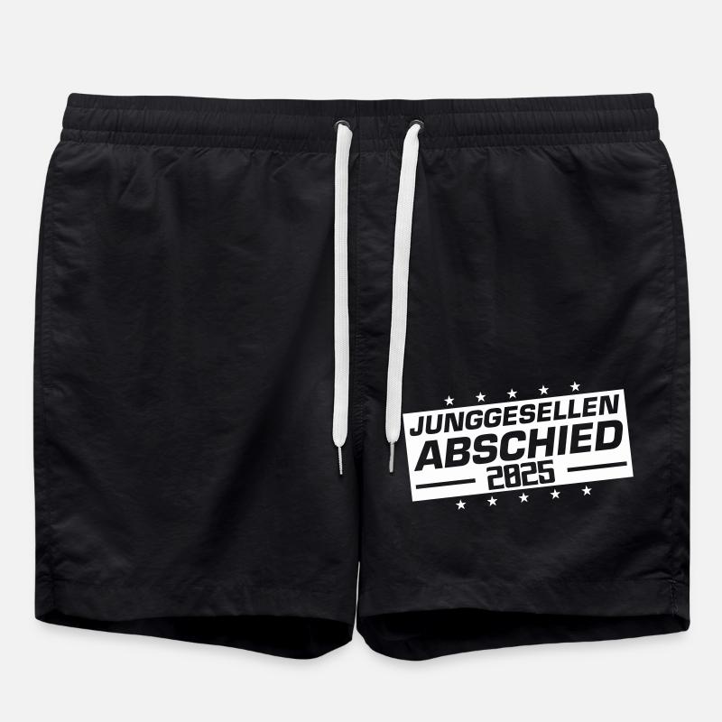 Junggesellenabschied 2025 - Badeshorts - Schwarz