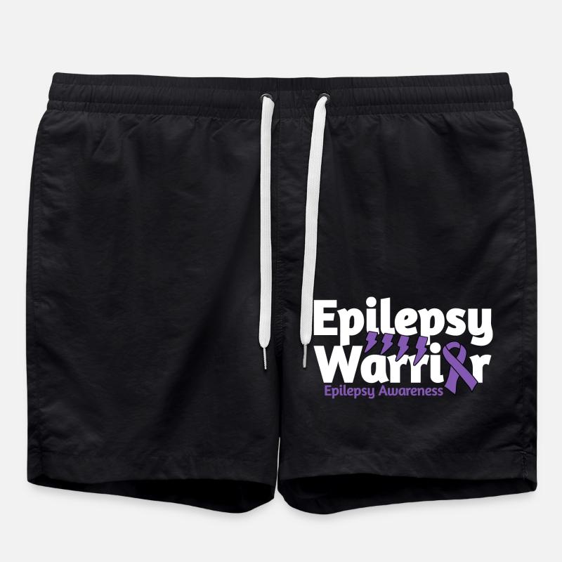Epilepsie Bewusstsein Epilepsie Krieger - Badeshorts - Schwarz