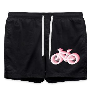 Mountainbike Fahrrad Geschenk Vintage - Badeshorts - Schwarz - Vorne - AI Model Male 185 light (185cm)