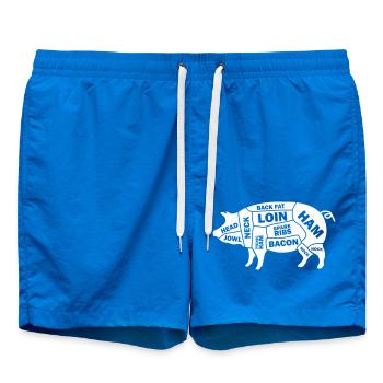Pig Schwein - Swim Trunks - cobalt blue - Front
