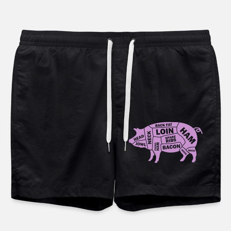 Cochon Schwein - Short de bain - noir