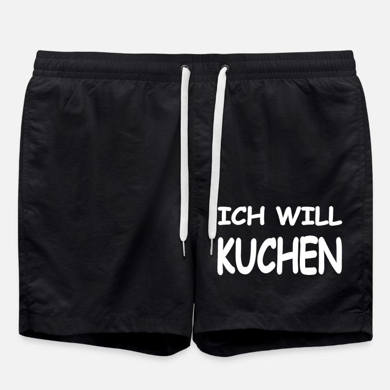 Kuchen - Badeshorts - Schwarz