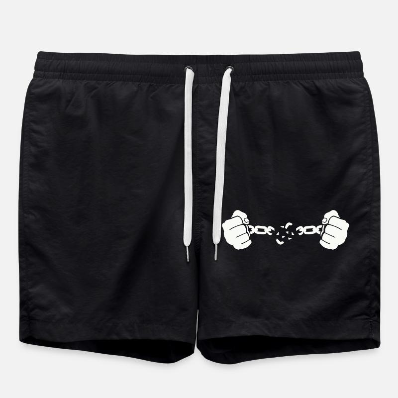 hand kette - Badeshorts - Schwarz