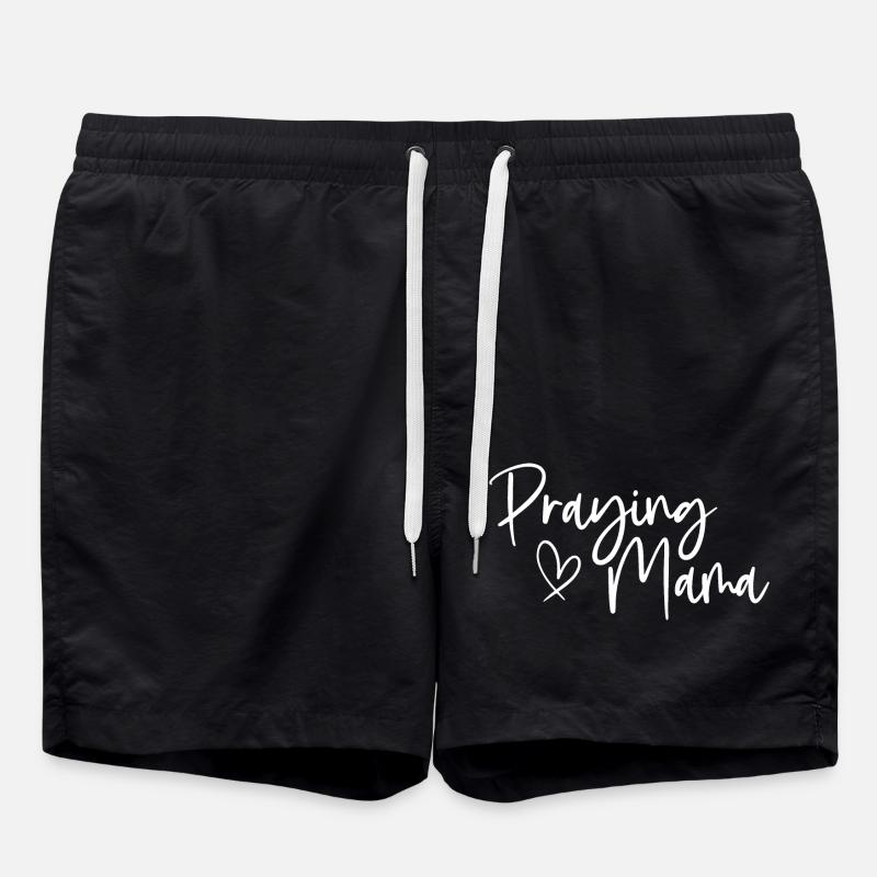 Praying Mama - Swim Trunks - black