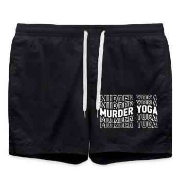 Murder Yoga 4 - Badeshorts - Schwarz - Vorne - AI Model Male 185 light (185cm)